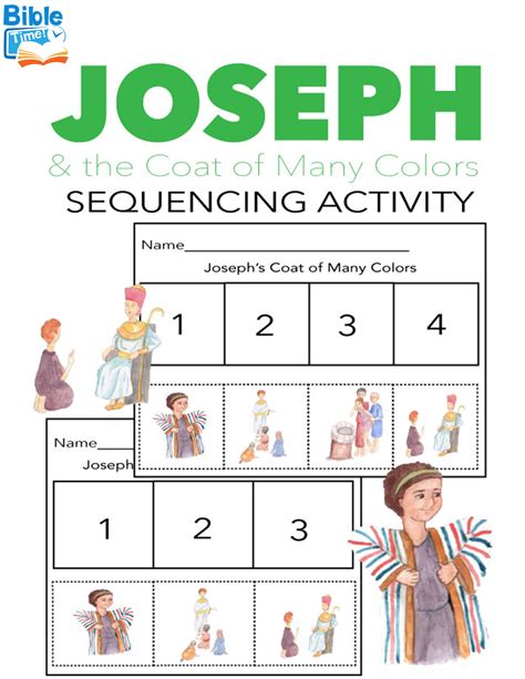 Printable Joseph Activity Sheets